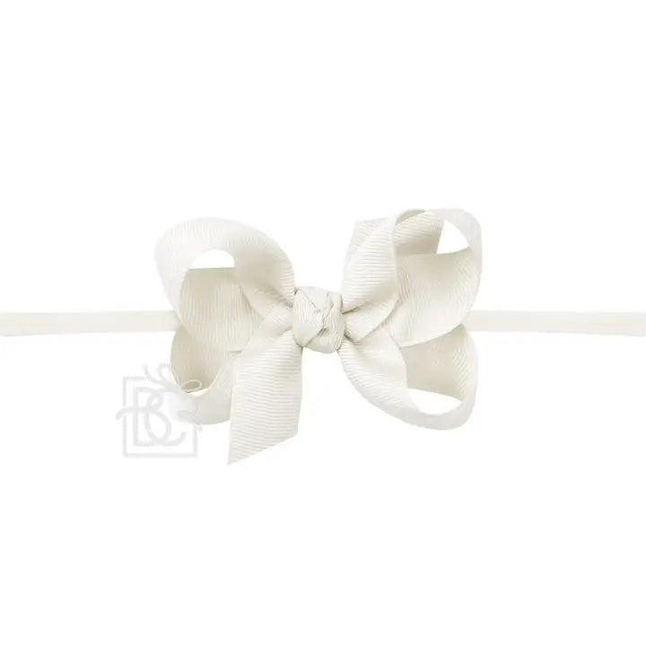 3.5" Slim Pantyhose Headband - Antique White