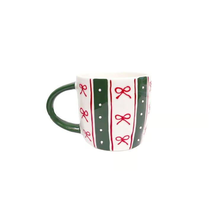 Sculpted Mug - Peppermint Stripe