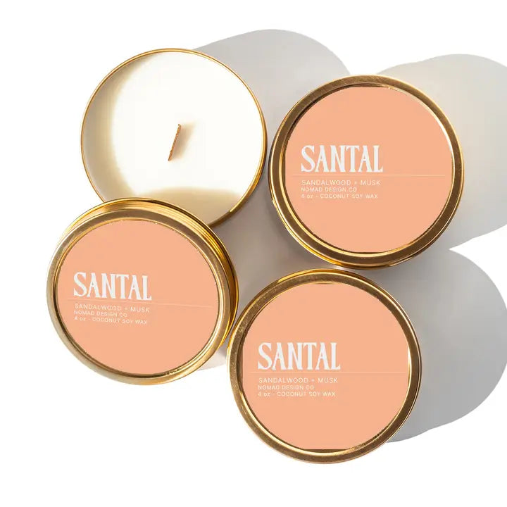 Tin Candle - Santal