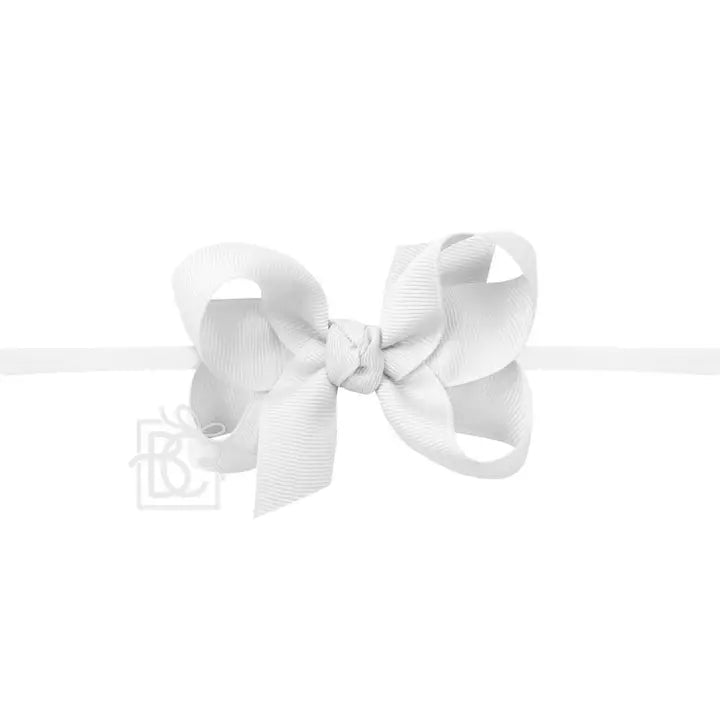 3.5" Slim Pantyhose Headband - White