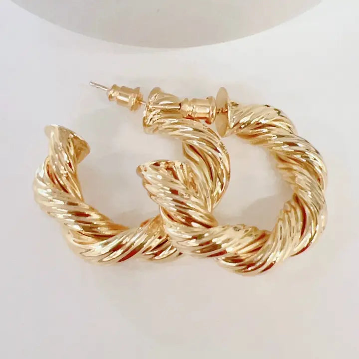 The Jennifer Hoop Gold Earrings