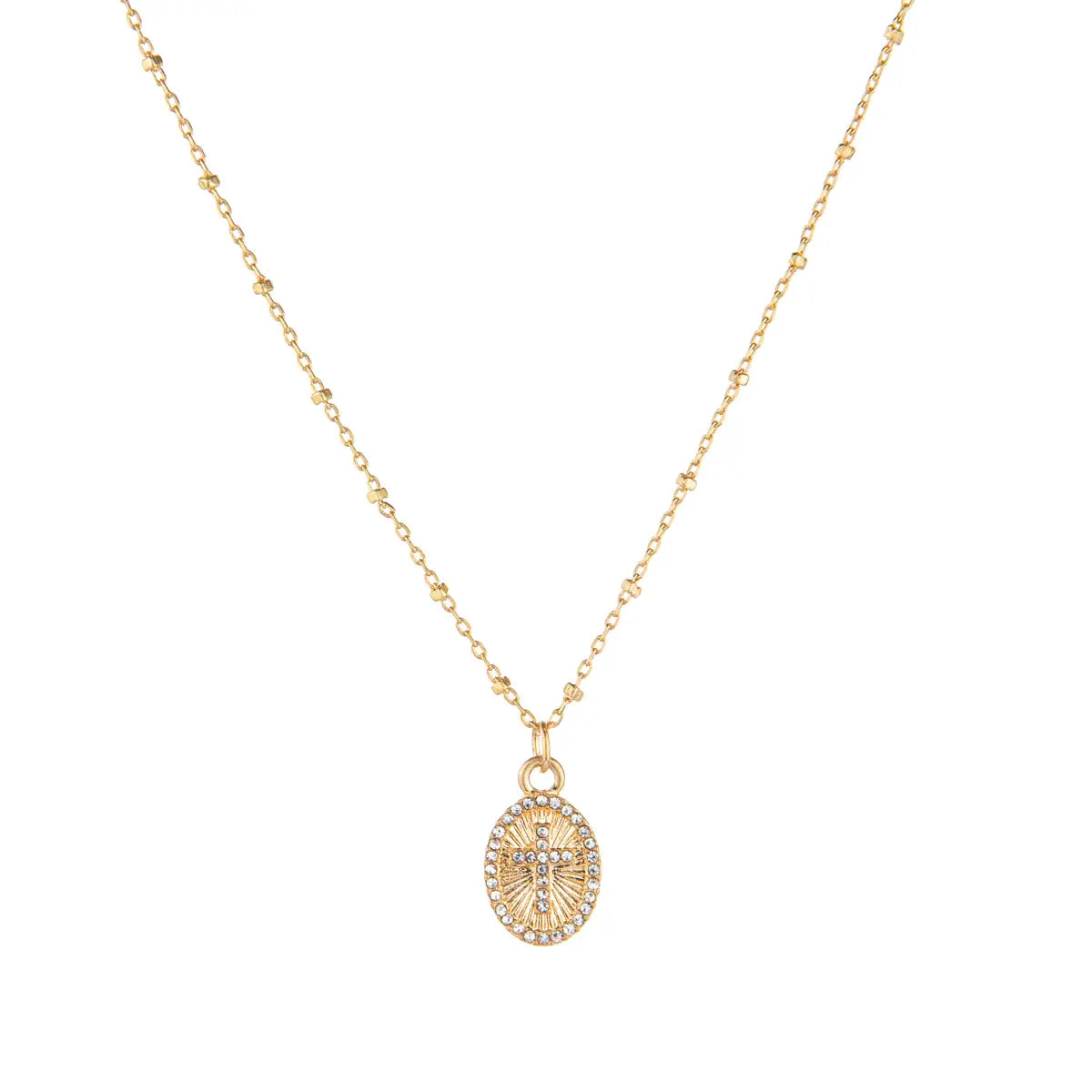 Cross Medallion Necklace