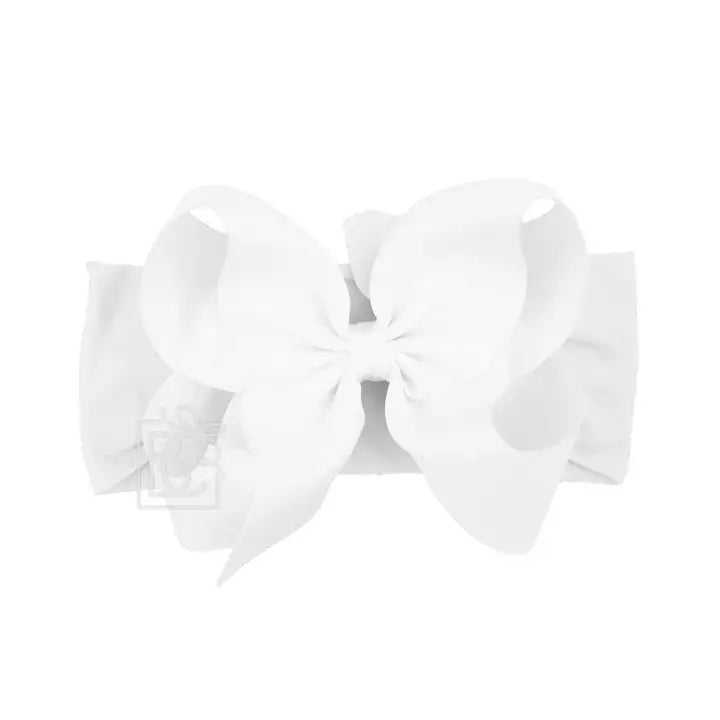 5.5" Wide Pantyhose Headband - White