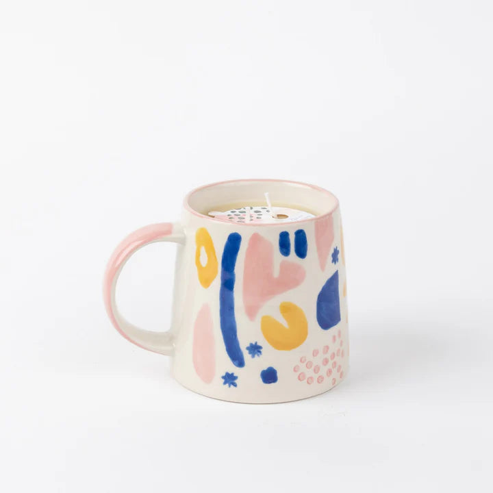 Sweet Grace Abstract Candle Mug