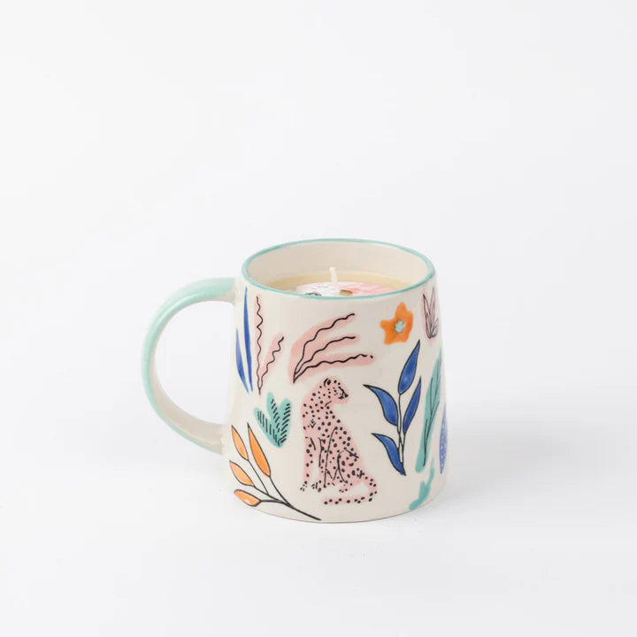 Sweet Grace Leopard Candle Mug