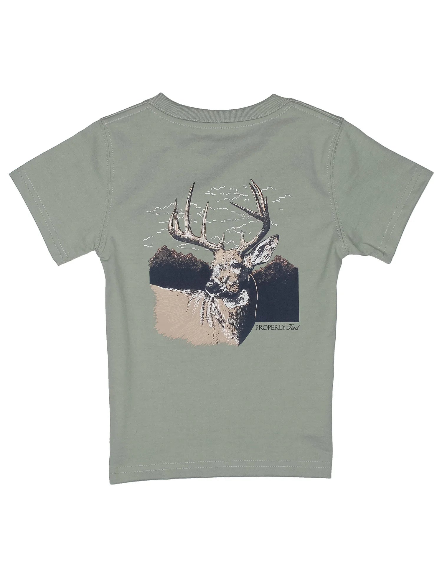 Properly Tied Youth Buck Sage SS Tee