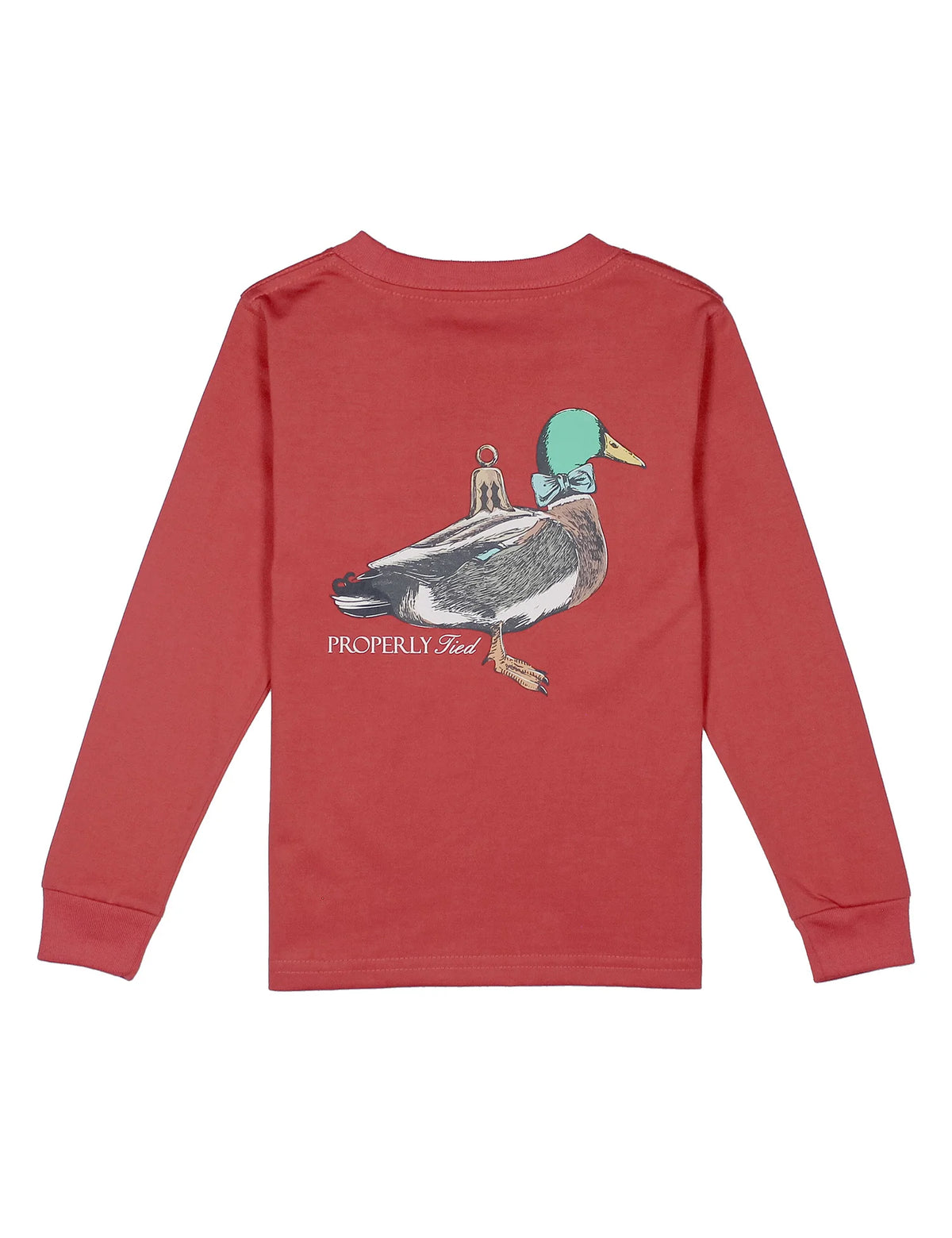 Properly Tied Youth Duck Ornaments LS Tee