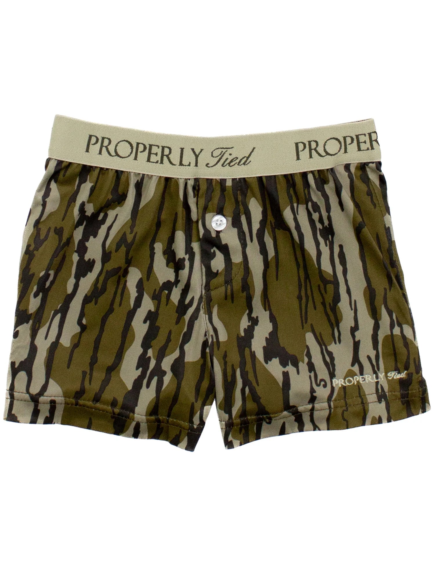 Properly Tied Youth Inlet Boxers - Mossy Oak Original Bottomland