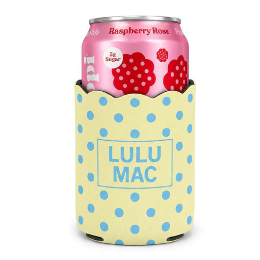 Lulu Mac Yellow/Aqua Koozie