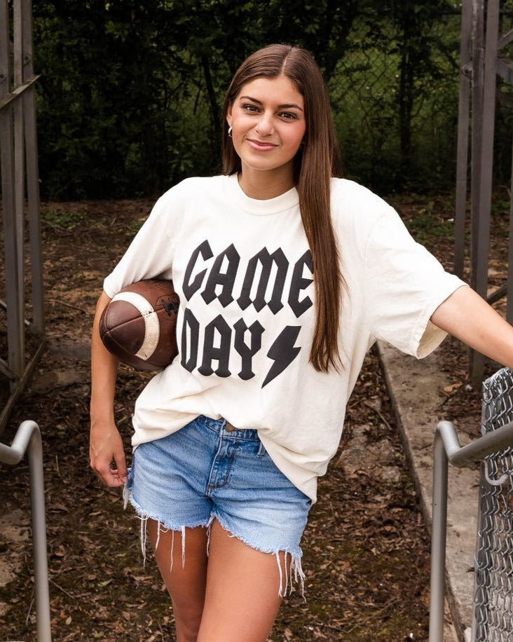 GAME DAY Bolt Puff Vinyl Graphic Tee
