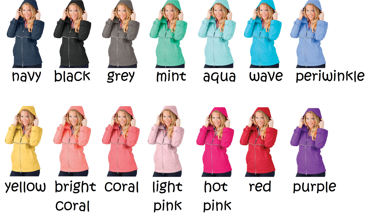 Light pink charles river 2025 rain jacket